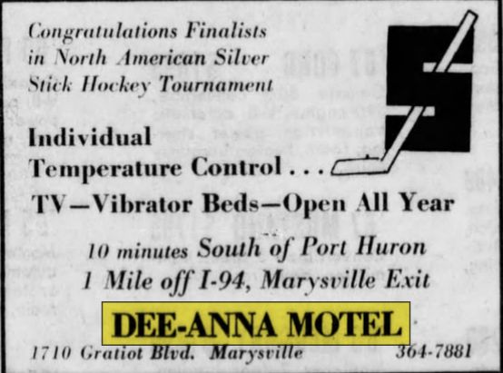 Dee-Anna Motel - Jan 1969 Ad